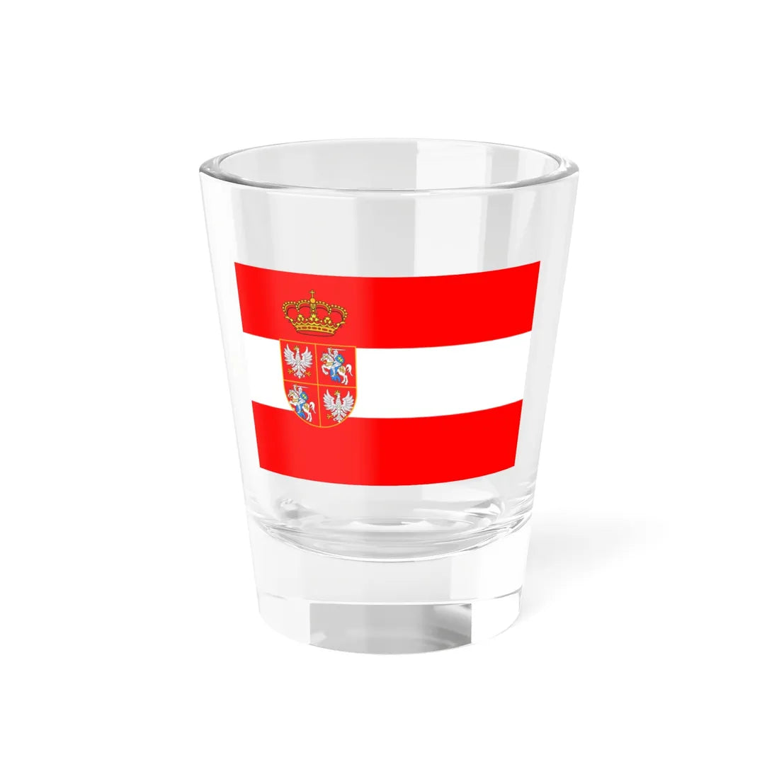 Flag of Poland-Lithuania Empire Total War (Lithuania) Shot Glass 1.5oz 1.5oz - Go Mug Yourself
