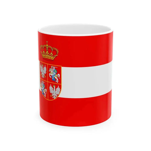 Flag of Poland-Lithuania Empire Total War (Lithuania) White Coffee Mug 11oz - Go Mug Yourself