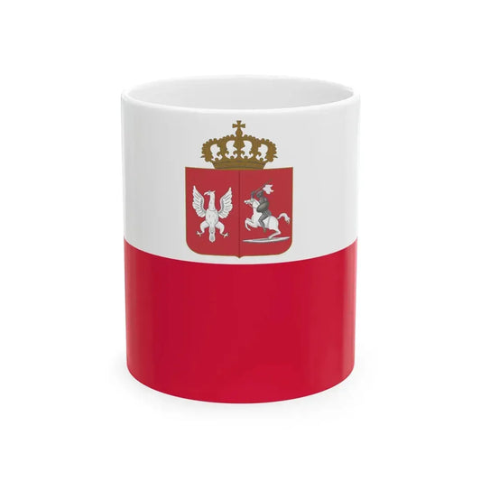 Flag of Poland November Uprising (Poland) White Coffee Mug 11oz - Go Mug Yourself