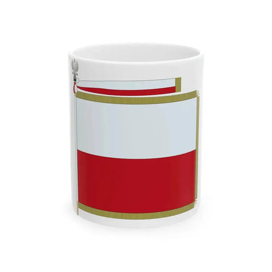 Flag of Poland parade (Poland) White Coffee Mug 11oz - Go Mug Yourself