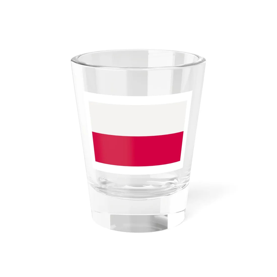 Flag of Poland-white bg (Poland) Shot Glass 1.5oz 1.5oz - Go Mug Yourself