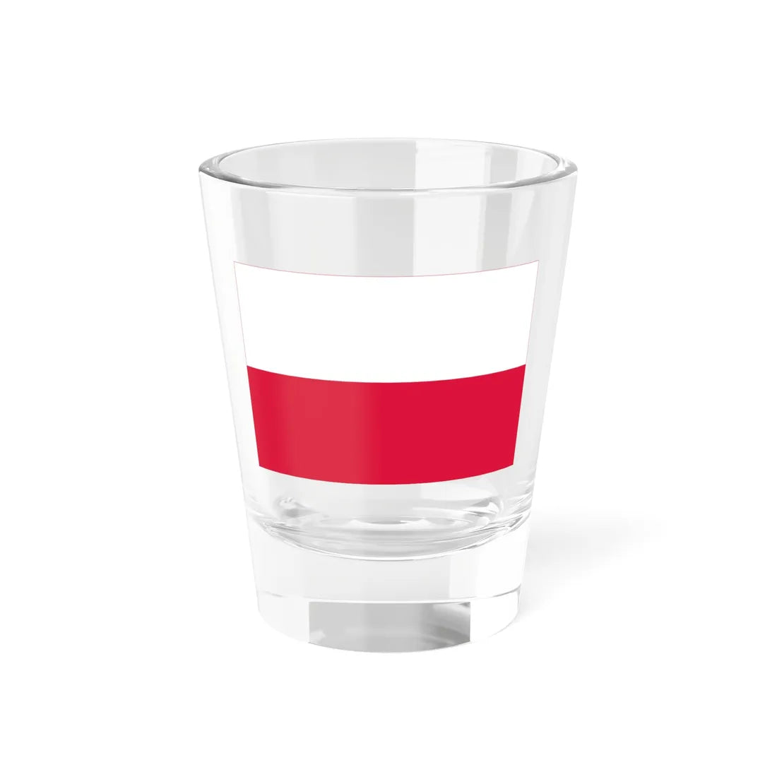 Flag of Poland with border (Poland) Shot Glass 1.5oz 1.5oz - Go Mug Yourself