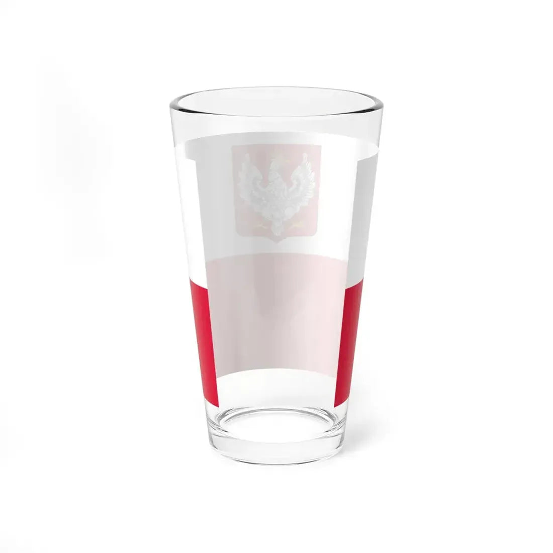Flag of Poland with coat of arms 1919-1928 (Poland) Pint Glass 16oz - Go Mug Yourself