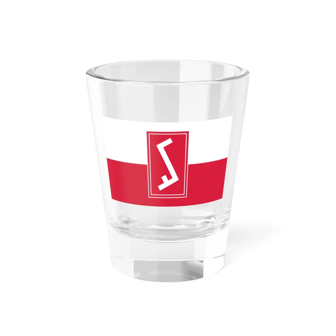 Flag of Poland with Rodło (Poland) Shot Glass 1.5oz 1.5oz - Go Mug Yourself