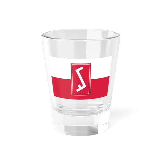 Flag of Poland with Rodło (Poland) Shot Glass 1.5oz 1.5oz - Go Mug Yourself