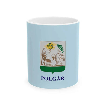 Flag of Polgar (Hungary) White Coffee Mug 11oz - Go Mug Yourself