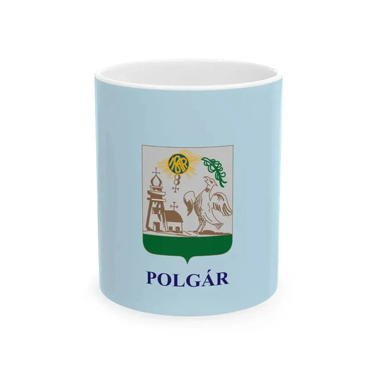 Flag of Polgar (Hungary) White Coffee Mug 11oz - Go Mug Yourself