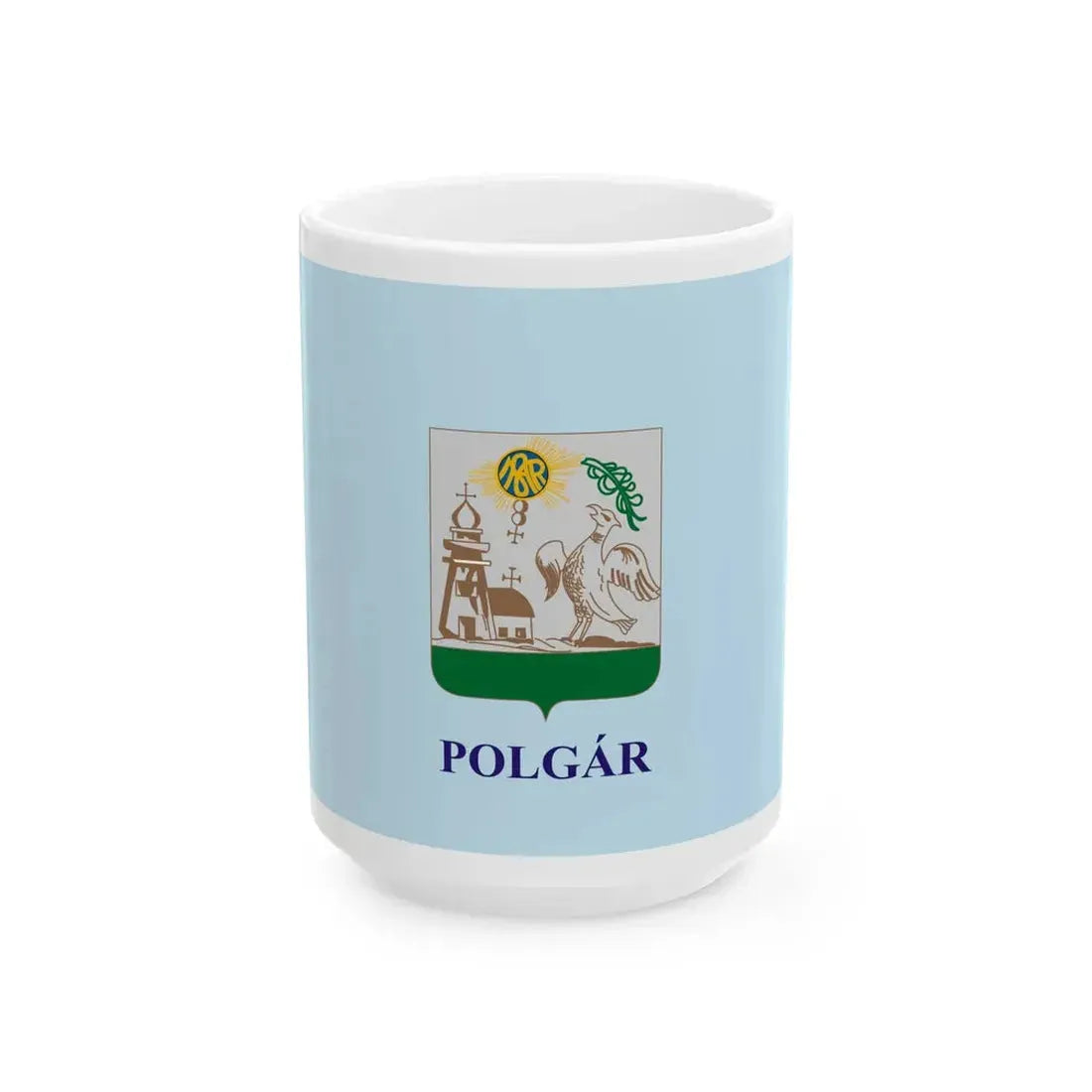 Flag of Polgar (Hungary) White Coffee Mug 15oz - Go Mug Yourself