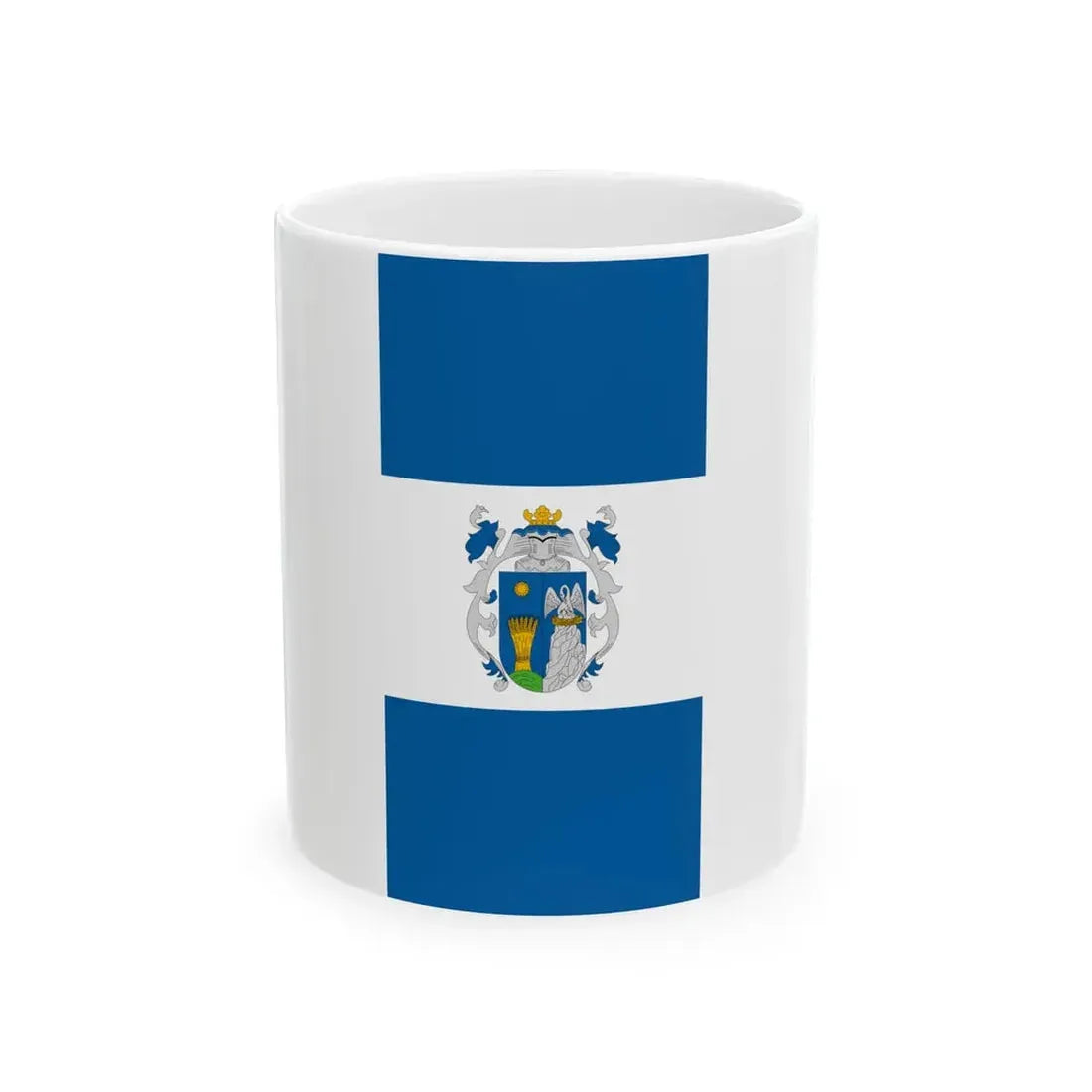 Flag of Polgardi vertical (Hungary) White Coffee Mug 11oz - Go Mug Yourself
