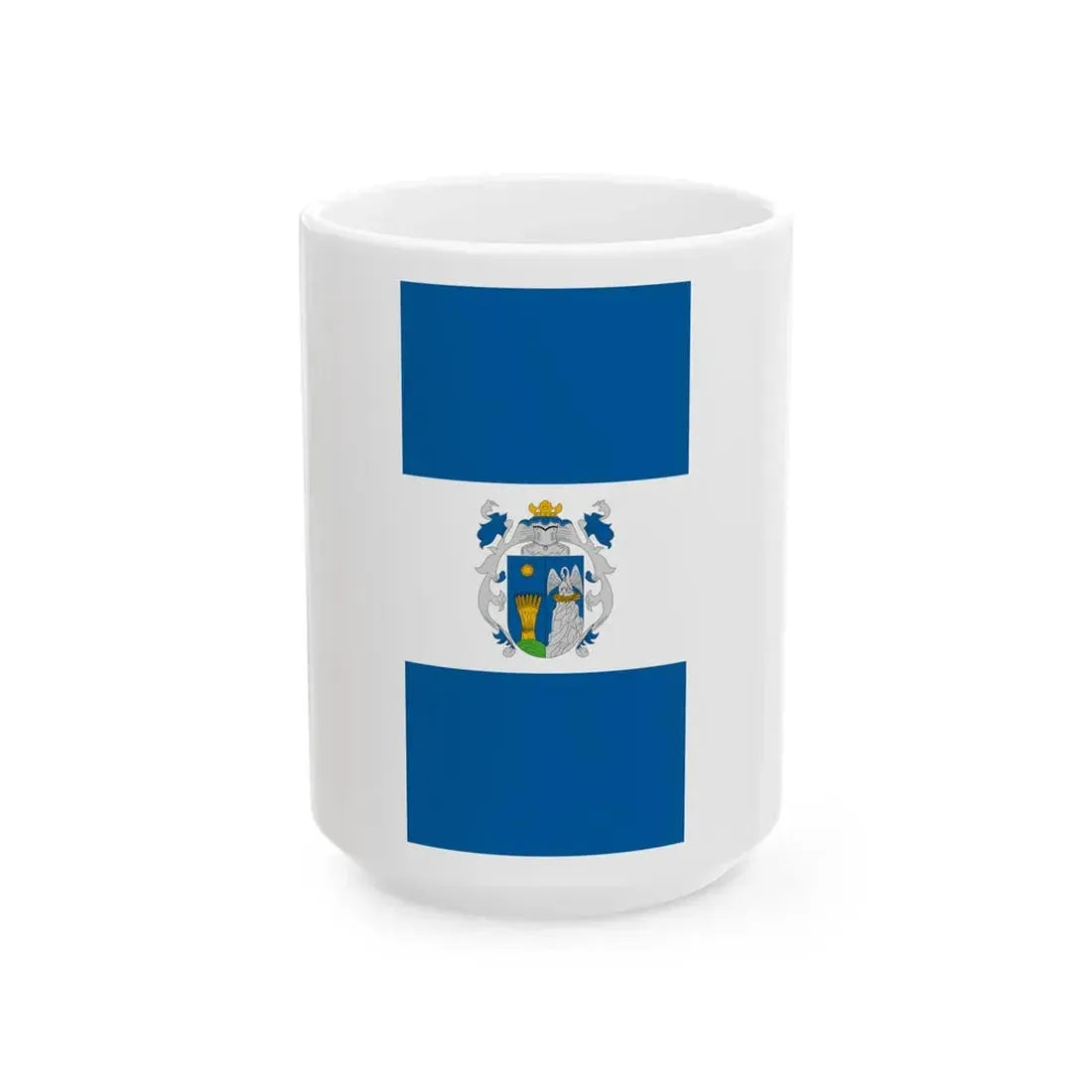 Flag of Polgardi vertical (Hungary) White Coffee Mug 15oz - Go Mug Yourself