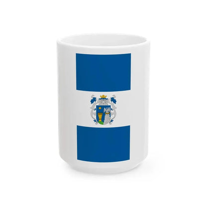 Flag of Polgardi vertical (Hungary) White Coffee Mug 15oz - Go Mug Yourself