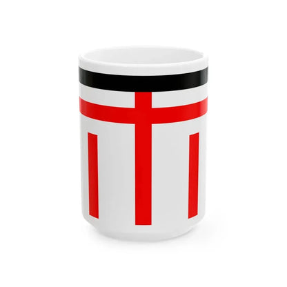 Flag of police of Japanese Taiwan 1897-1901 (Japan) White Coffee Mug 15oz - Go Mug Yourself