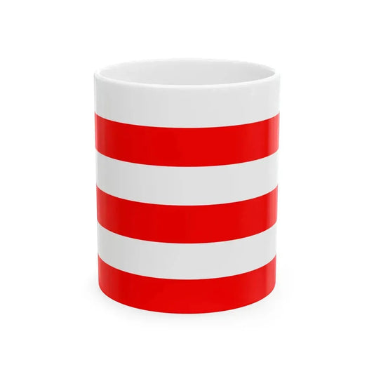Flag of Polignac (France) White Coffee Mug 11oz - Go Mug Yourself