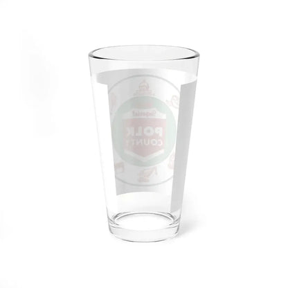 Flag of Polk County Florida (United States) Pint Glass 16oz - Go Mug Yourself
