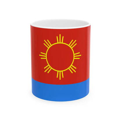 Flag of Polonne raion (Ukraine) White Coffee Mug 11oz - Go Mug Yourself