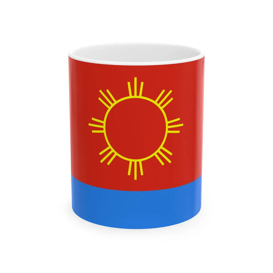 Flag of Polonne raion (Ukraine) White Coffee Mug 11oz - Go Mug Yourself