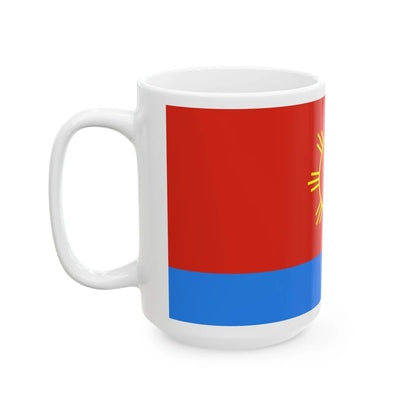 Flag of Polonne raion (Ukraine) White Coffee Mug - Go Mug Yourself