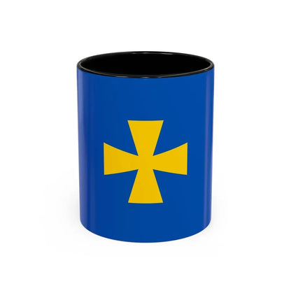 Flag of Poltava Oblast Ukraine - Accent Coffee Mug 11oz Black - Go Mug Yourself
