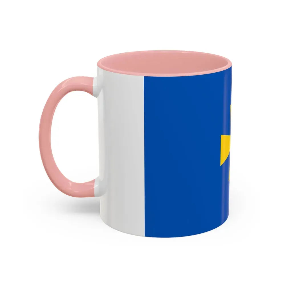 Flag of Poltava Oblast Ukraine - Accent Coffee Mug - Go Mug Yourself