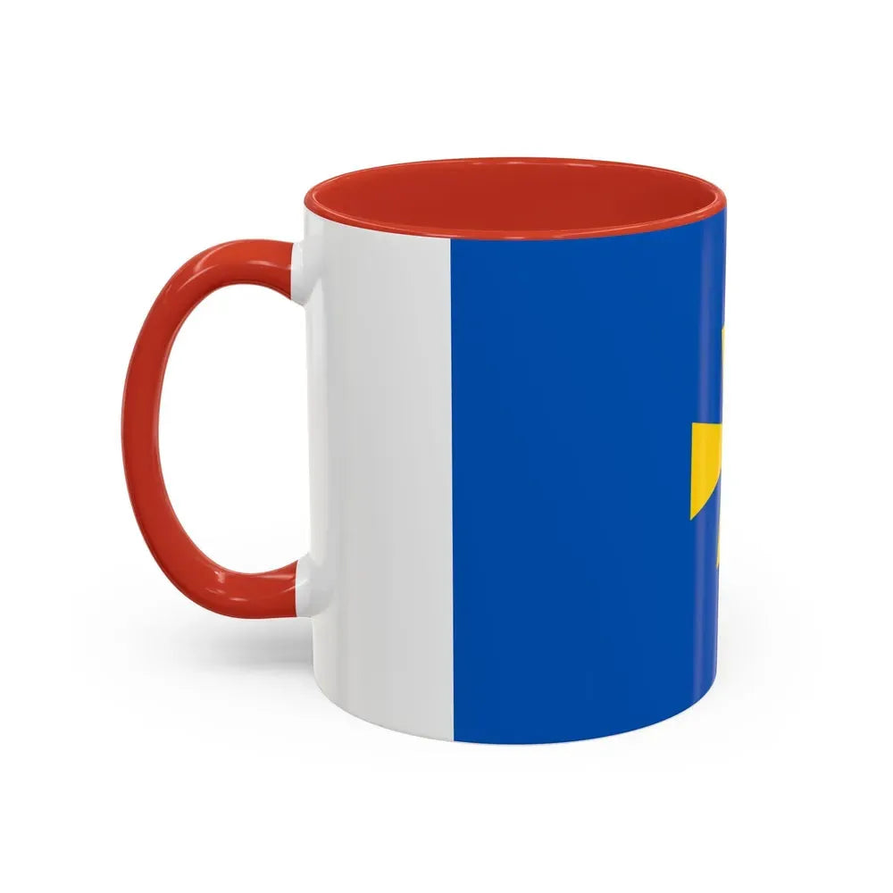Flag of Poltava Oblast Ukraine - Accent Coffee Mug - Go Mug Yourself