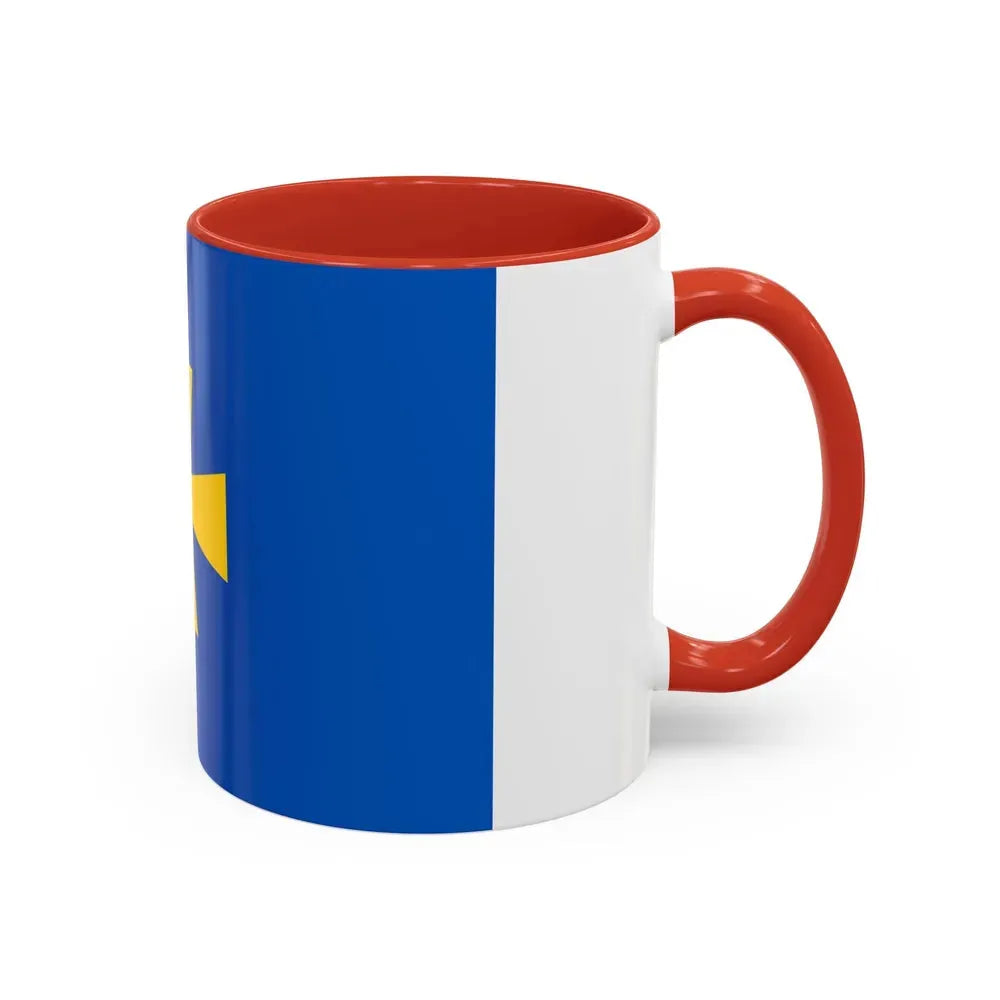 Flag of Poltava Oblast Ukraine - Accent Coffee Mug - Go Mug Yourself