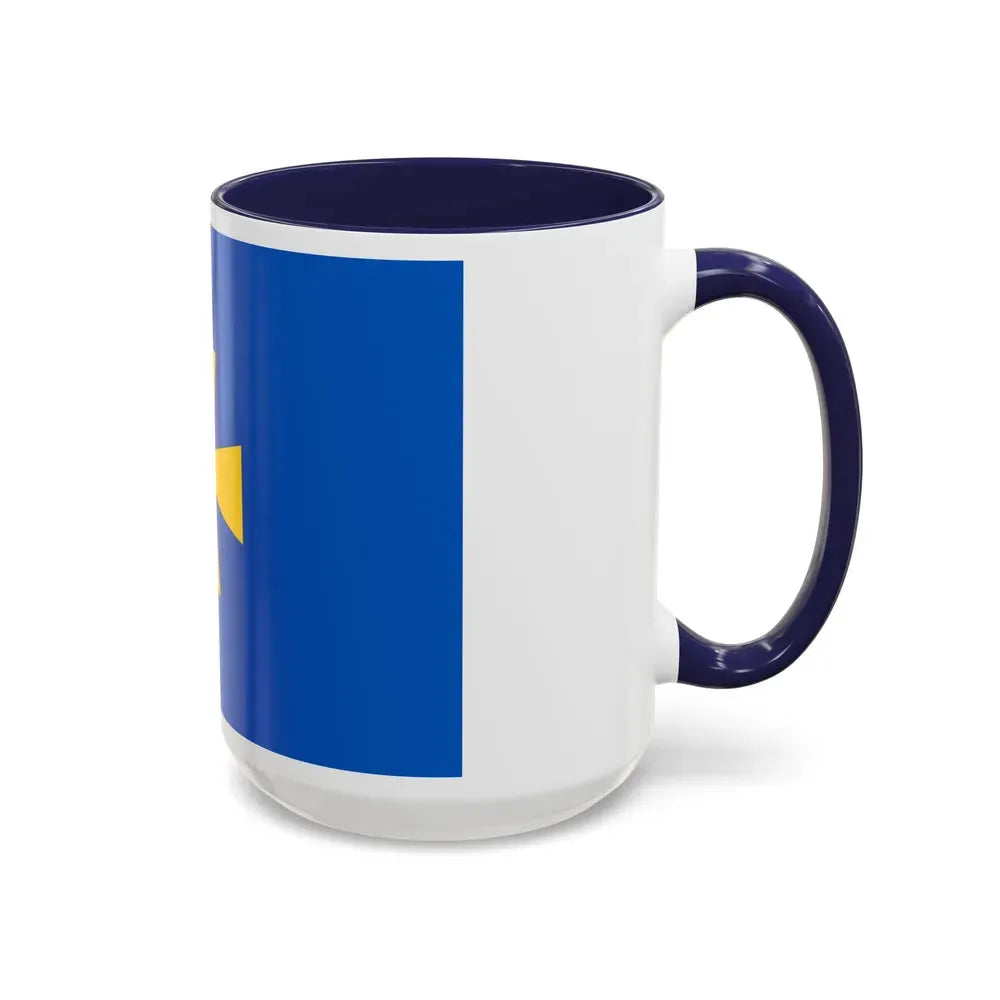 Flag of Poltava Oblast Ukraine - Accent Coffee Mug - Go Mug Yourself
