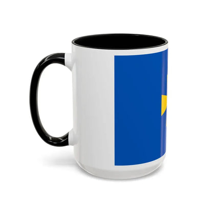 Flag of Poltava Oblast Ukraine - Accent Coffee Mug - Go Mug Yourself
