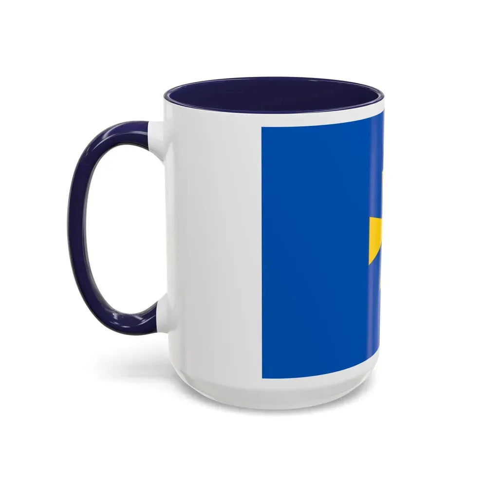 Flag of Poltava Oblast Ukraine - Accent Coffee Mug - Go Mug Yourself