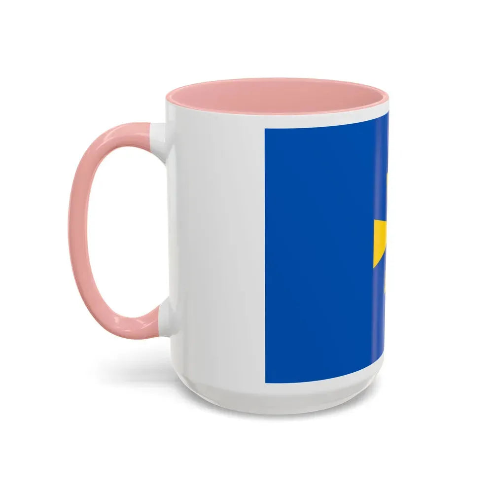 Flag of Poltava Oblast Ukraine - Accent Coffee Mug - Go Mug Yourself