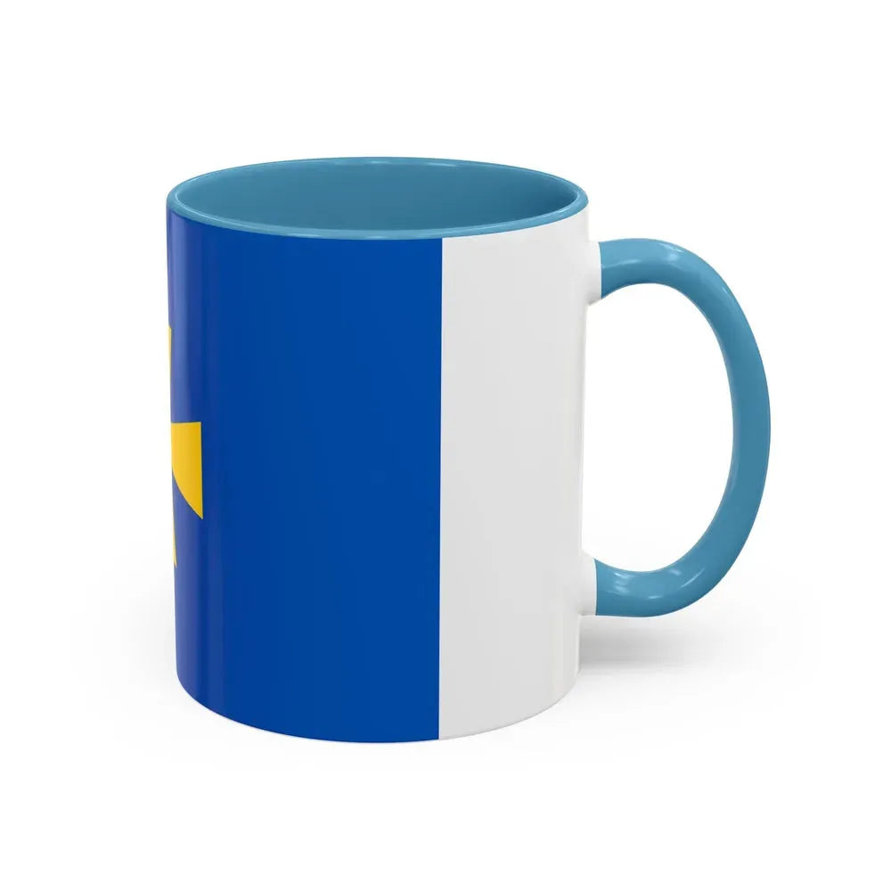 Flag of Poltava Oblast Ukraine - Accent Coffee Mug - Go Mug Yourself