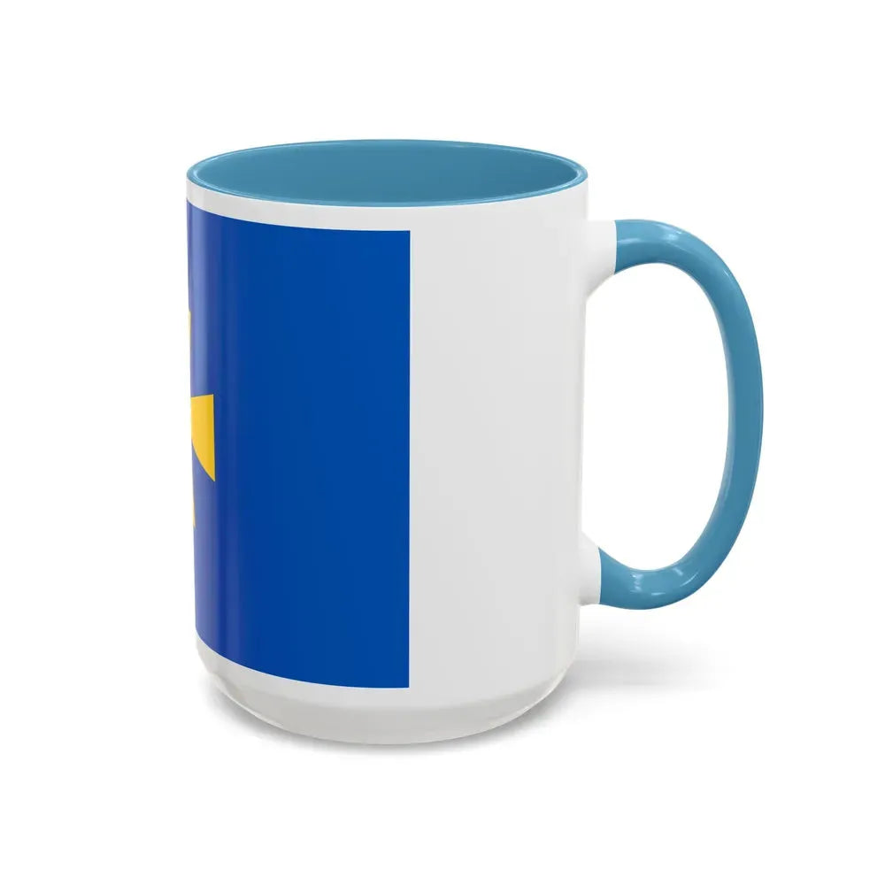 Flag of Poltava Oblast Ukraine - Accent Coffee Mug - Go Mug Yourself