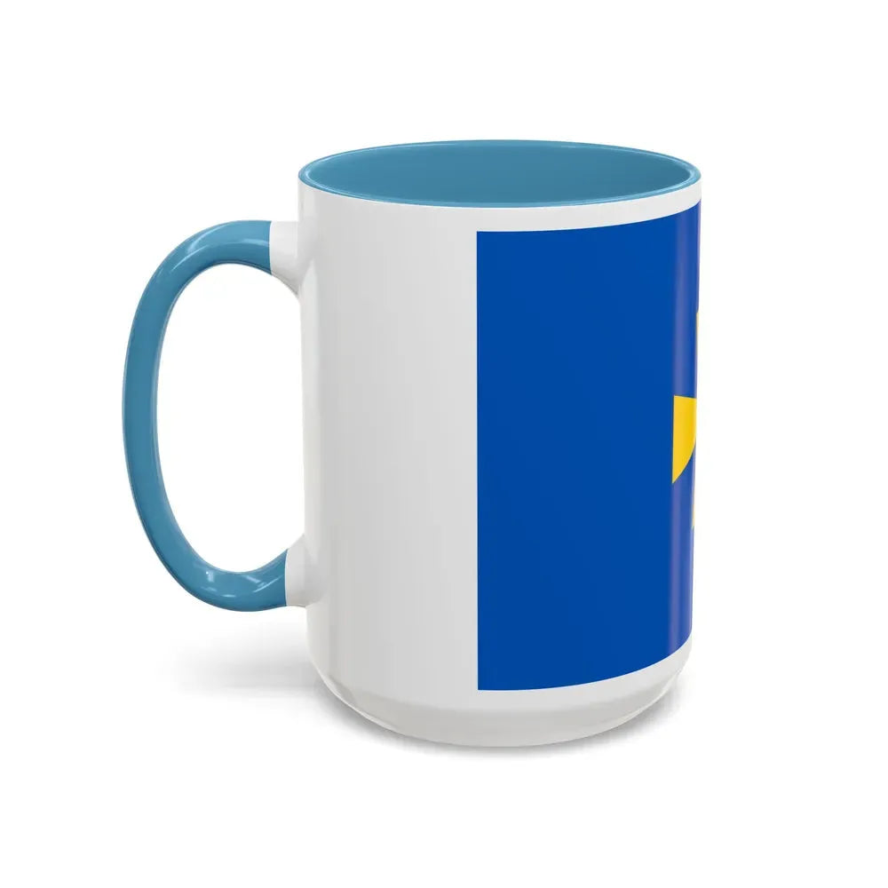 Flag of Poltava Oblast Ukraine - Accent Coffee Mug - Go Mug Yourself