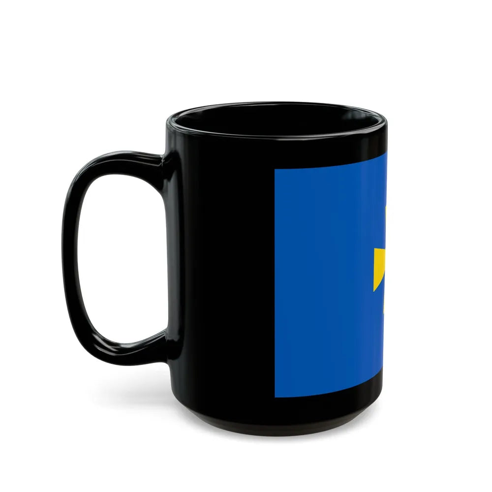 Flag of Poltava Oblast Ukraine - Black Coffee Mug-Go Mug Yourself