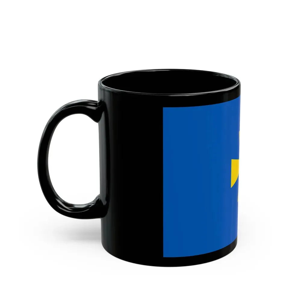 Flag of Poltava Oblast Ukraine - Black Coffee Mug - Go Mug Yourself