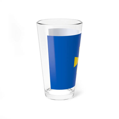 Flag of Poltava Oblast Ukraine - Pint Glass 16oz-Go Mug Yourself