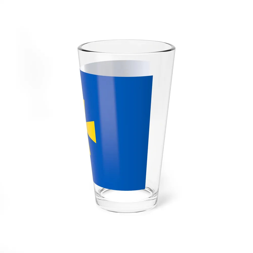 Flag of Poltava Oblast Ukraine - Pint Glass 16oz-Go Mug Yourself