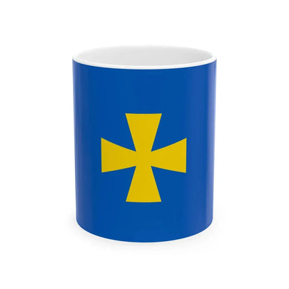 Flag of Poltava Oblast Ukraine - White Coffee Mug 11oz - Go Mug Yourself