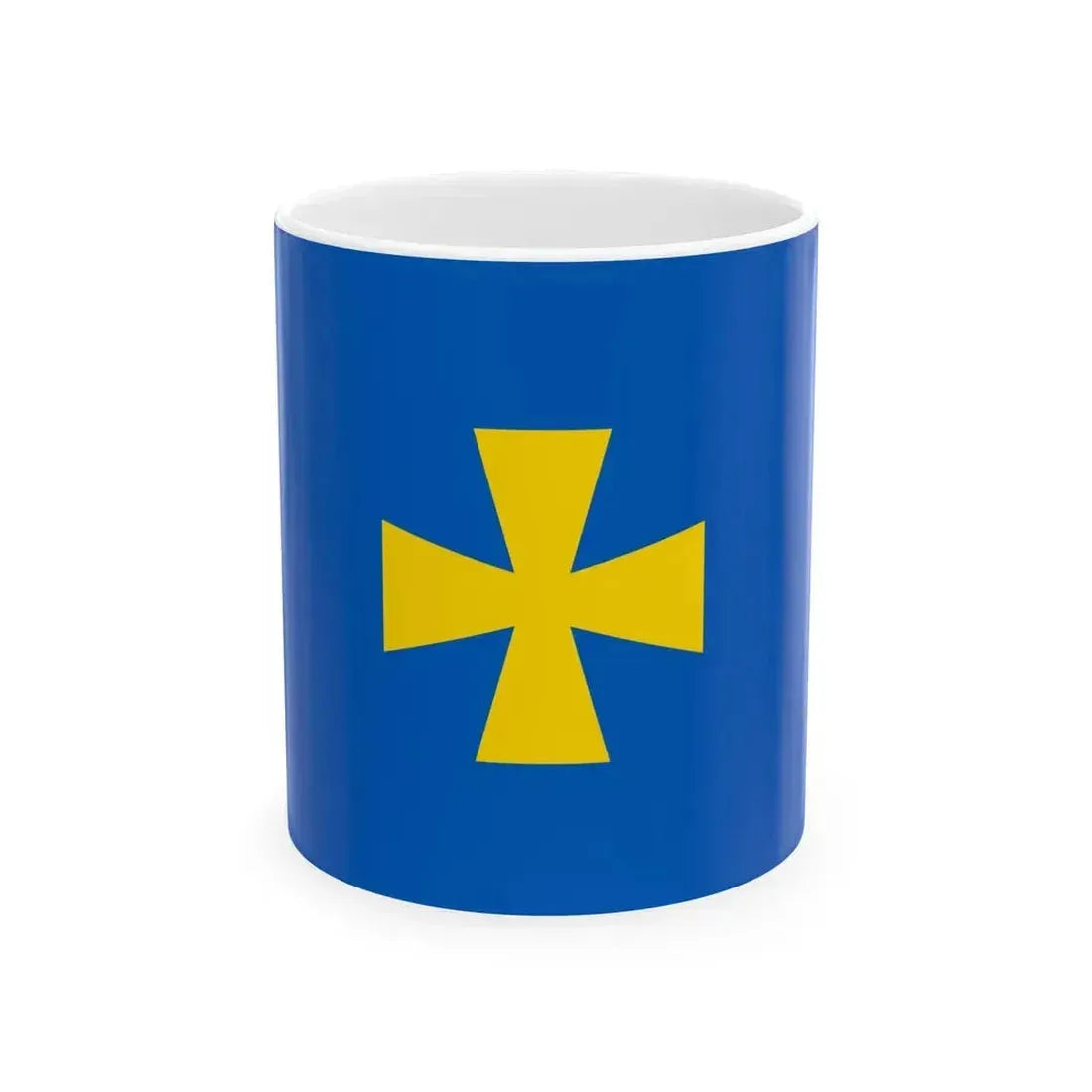 Flag of Poltava Oblast Ukraine - White Coffee Mug 11oz - Go Mug Yourself