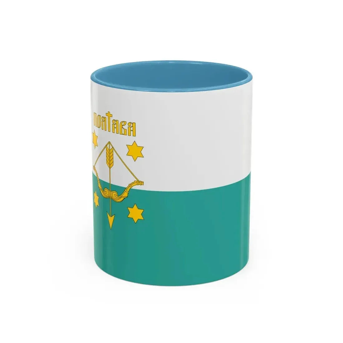 Flag of Poltava Ukraine - Accent Coffee Mug 11oz Light Blue - Go Mug Yourself