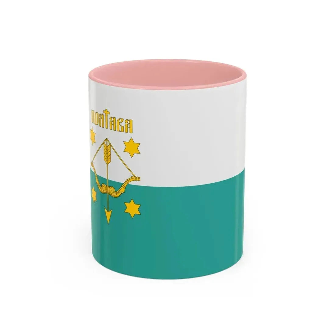 Flag of Poltava Ukraine - Accent Coffee Mug 11oz Pink - Go Mug Yourself