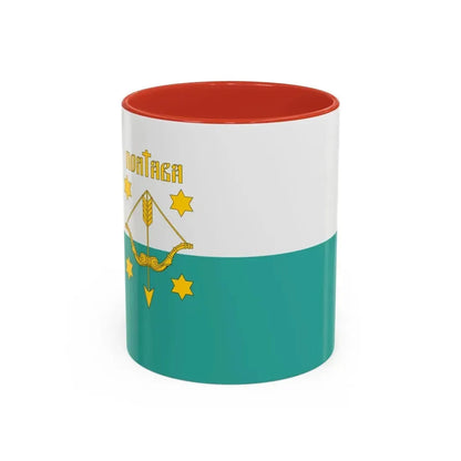 Flag of Poltava Ukraine - Accent Coffee Mug 11oz Red - Go Mug Yourself