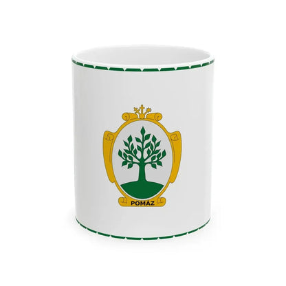 Flag of Pomaz (Hungary) White Coffee Mug 11oz - Go Mug Yourself