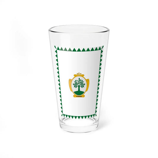 Flag of Pomaz vertical (Hungary) Pint Glass 16oz 16oz - Go Mug Yourself