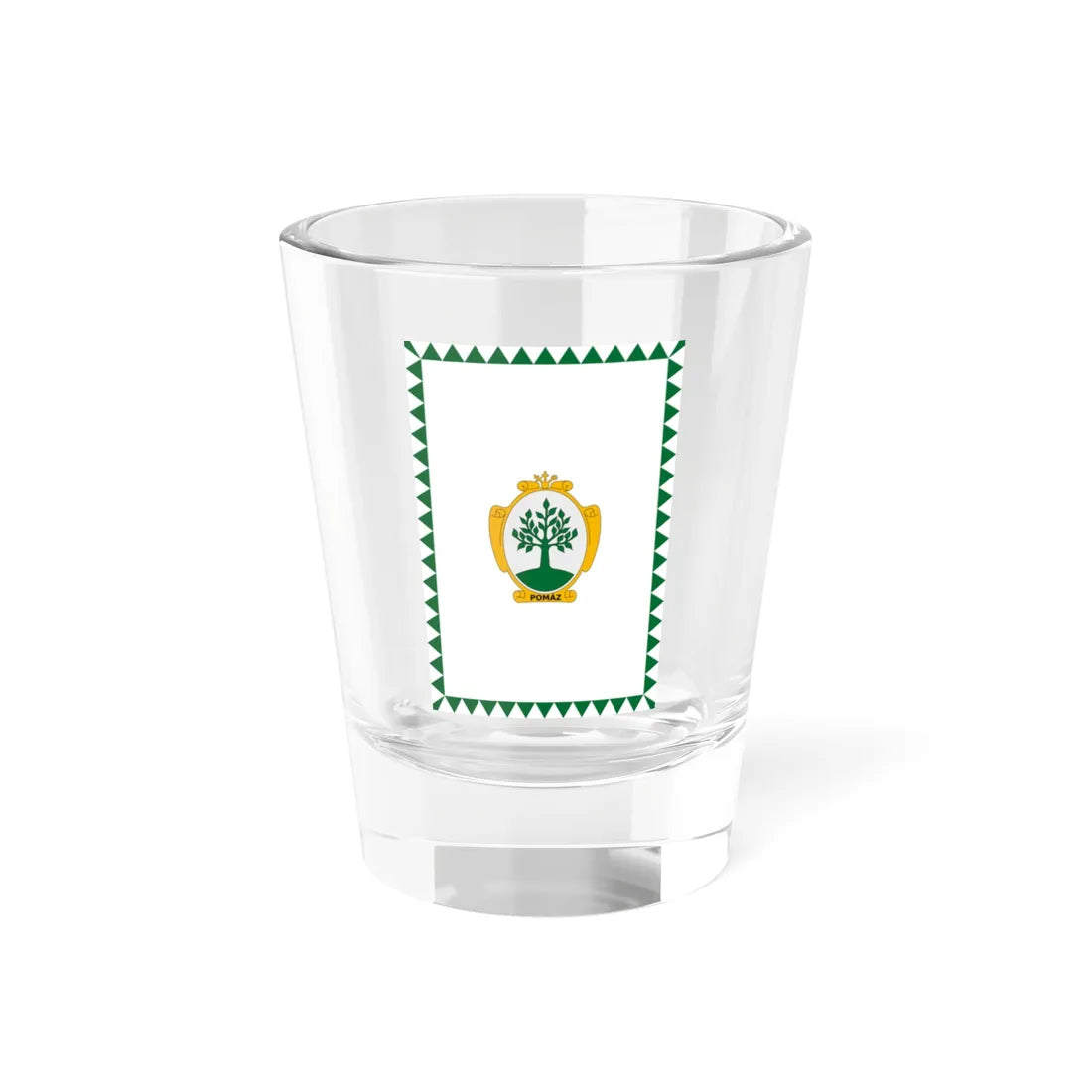 Flag of Pomaz vertical (Hungary) Shot Glass 1.5oz 1.5oz - Go Mug Yourself