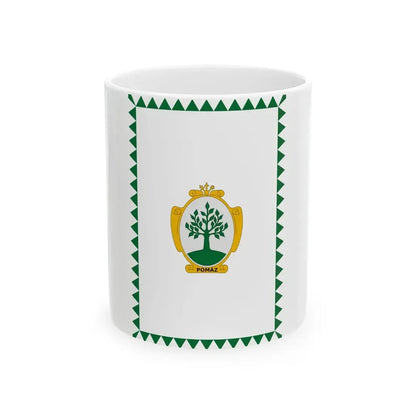Flag of Pomaz vertical (Hungary) White Coffee Mug 11oz - Go Mug Yourself
