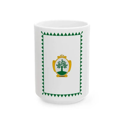 Flag of Pomaz vertical (Hungary) White Coffee Mug 15oz - Go Mug Yourself