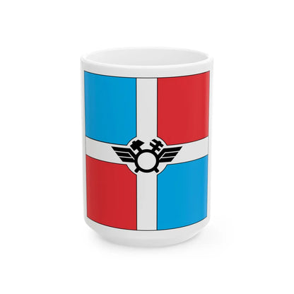 Flag of Pomichna (Ukraine) White Coffee Mug 15oz - Go Mug Yourself