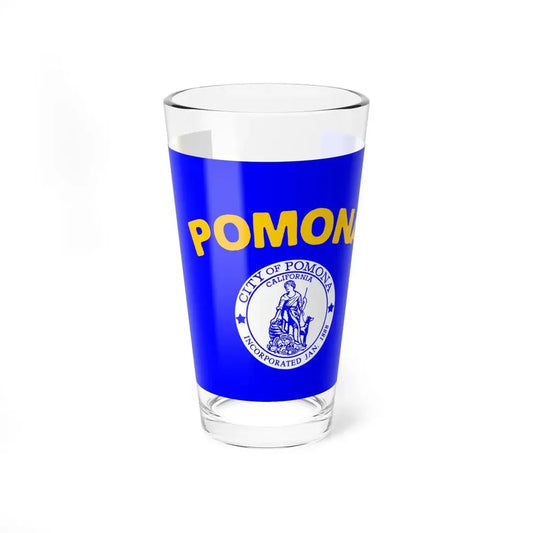 Flag of Pomona, California - Pint Glass 16oz 16oz - Go Mug Yourself