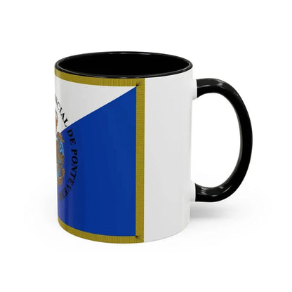 Flag of Pontevedra Spain - Accent Coffee Mug - Go Mug Yourself