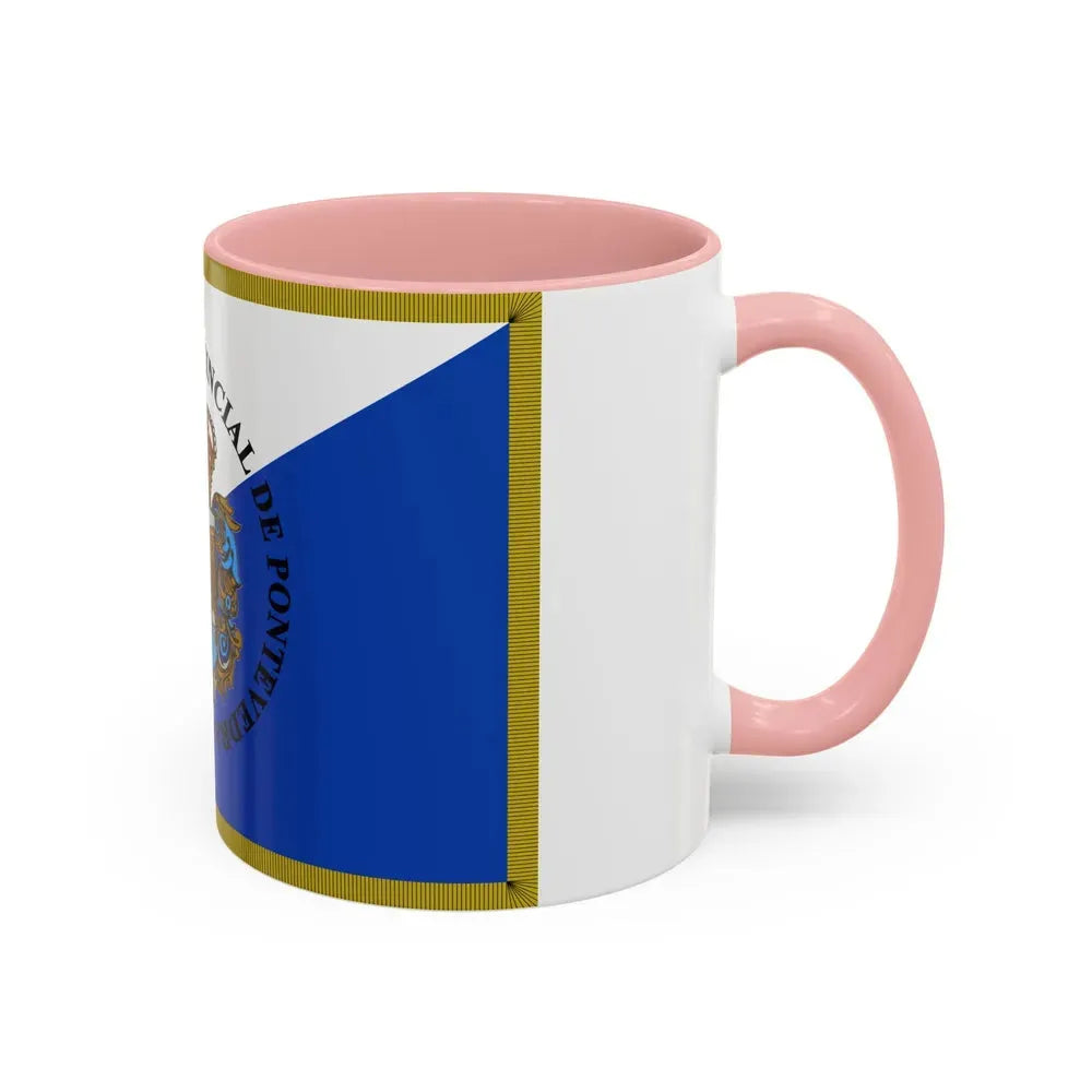 Flag of Pontevedra Spain - Accent Coffee Mug - Go Mug Yourself